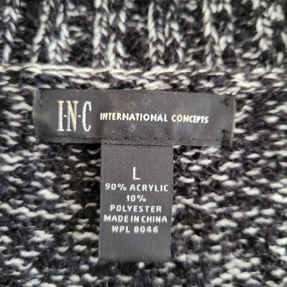 Cowl Neck Knit Kangaroo Pocket Mini Dress Size  L - Picture 11 of 15